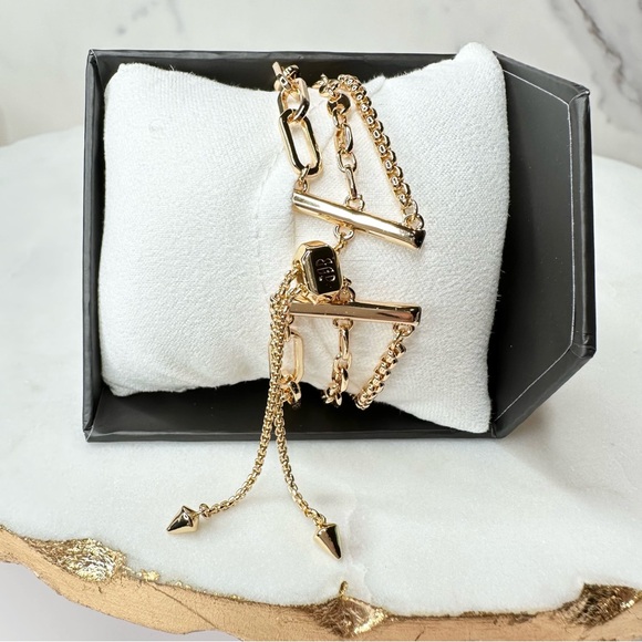 Bomb Party Luxe Layer Bracelet Forever Felicia's Set RBP8069 Gold Plating NWT - Picture 3 of 5